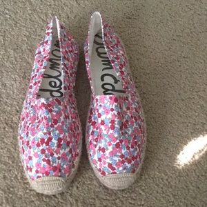 Sam Edelman flower design espadrilles size 9